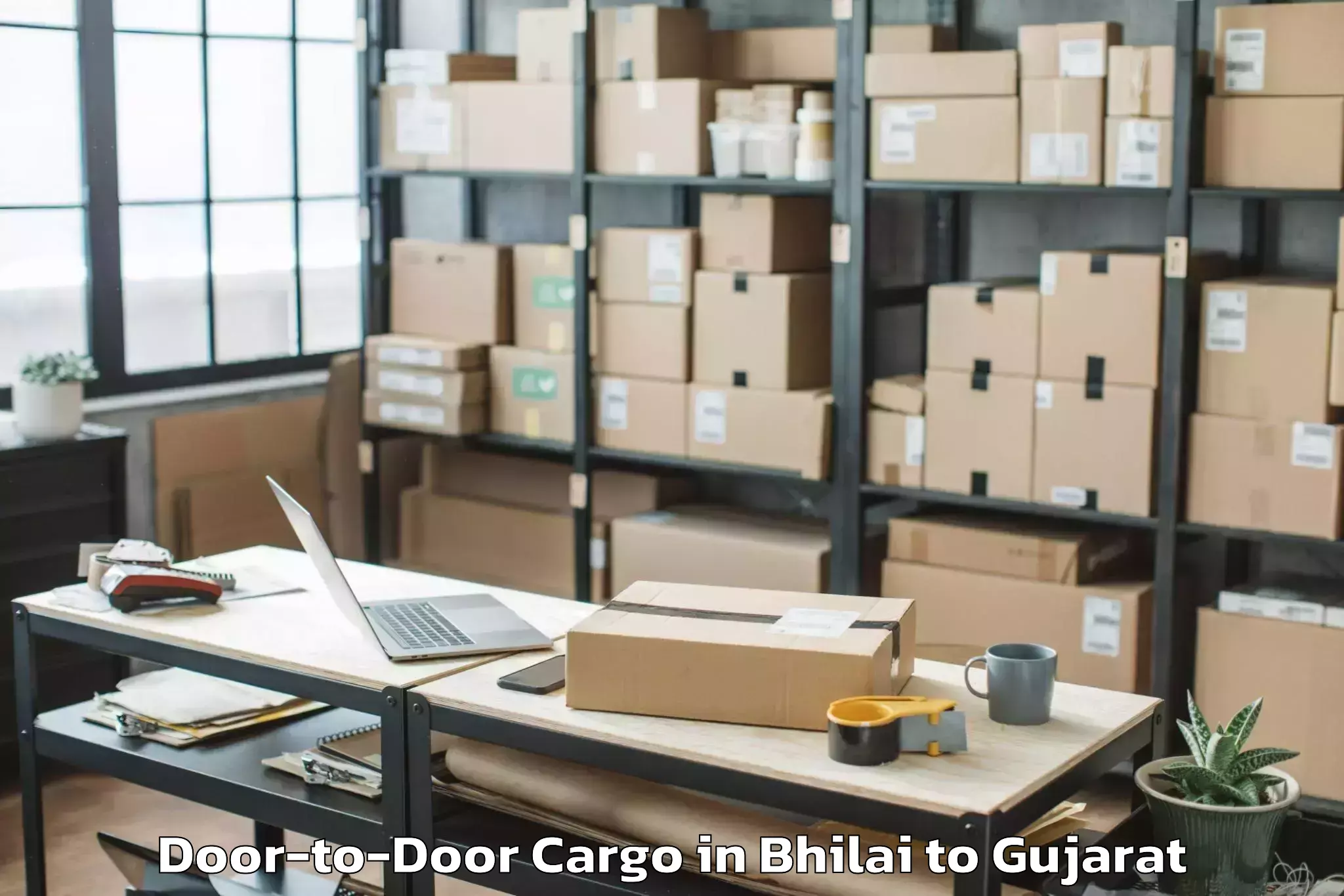 Professional Bhilai to Abrama Door To Door Cargo